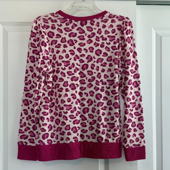 Gibsonlook Animal Print Pink & White Sweater Good Condition Size Medium - Picture 2 of 5